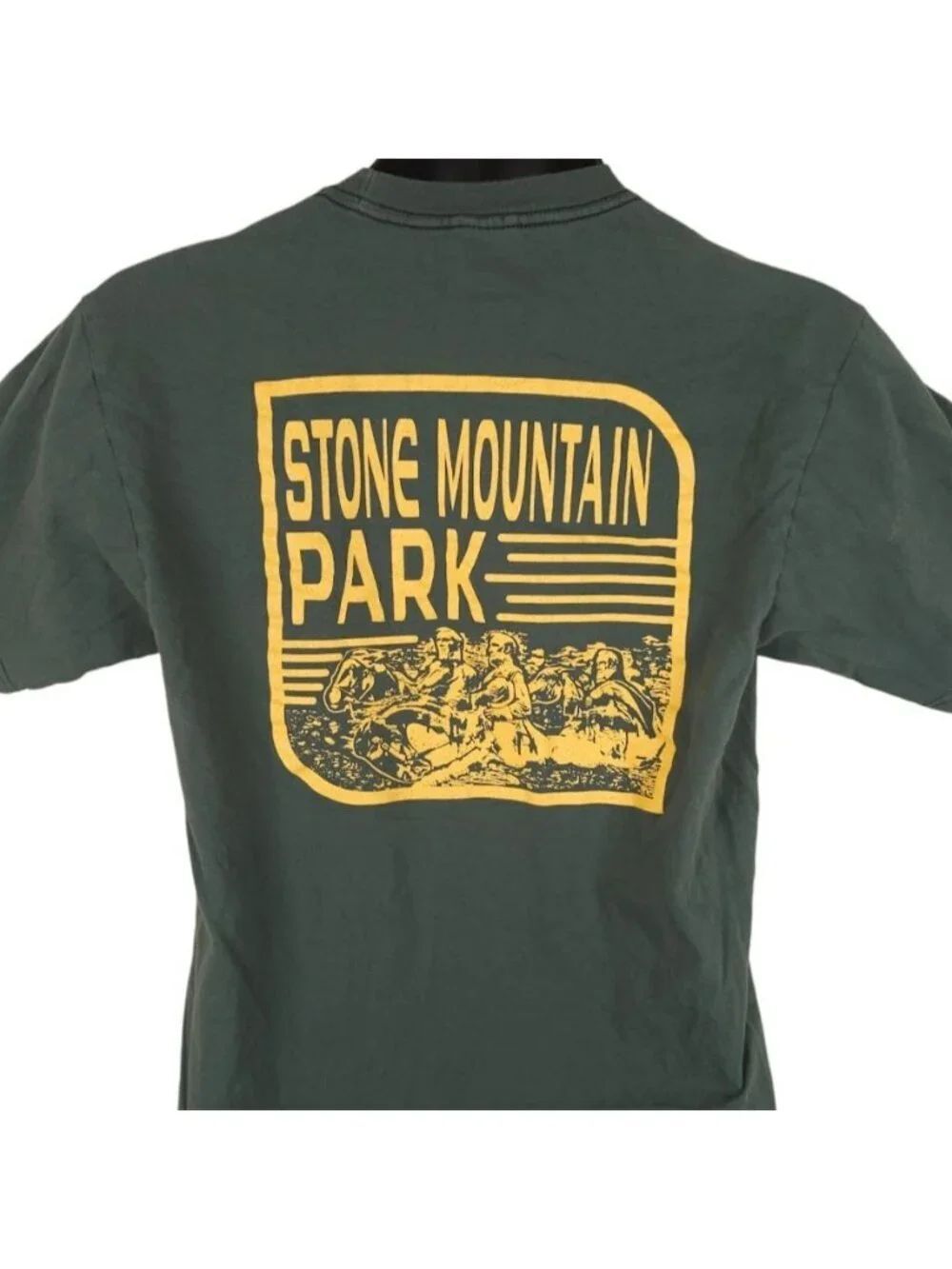 Stone Mountain Park T Shirt Mens Size Medium Green Travel Destination Tee